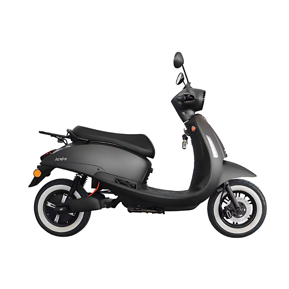 Scooter eléctrico 50 cc EBROH SPUM-ON, ideal para la movilidad urbana con motor brushless de 2.100W y batería de litio de 60V.